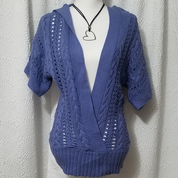 🎋BCBG Cable Knit Hoodie Sweater - Picture 2 of 13